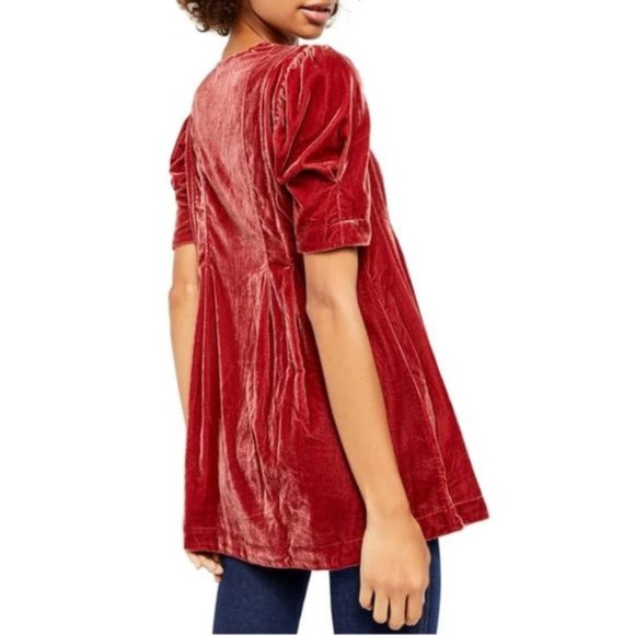 Free People Adelle Velvet Tunic - Picture 2 of 7